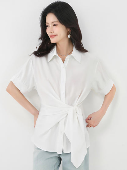 ホワイトコミューター半袖シャツ