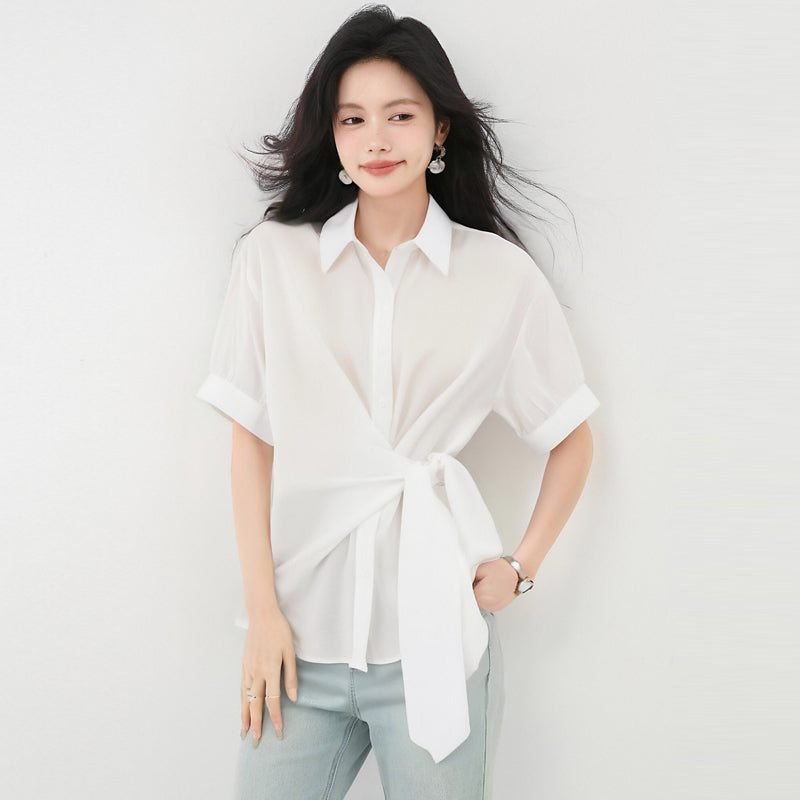 ホワイトコミューター半袖シャツ