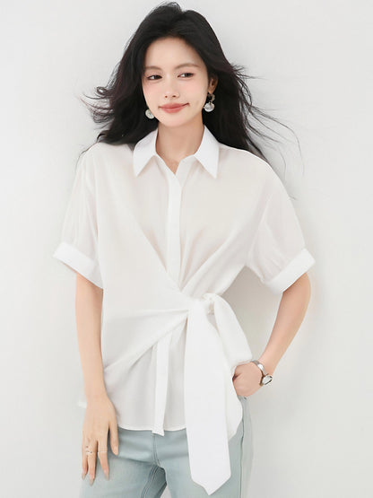 ホワイトコミューター半袖シャツ