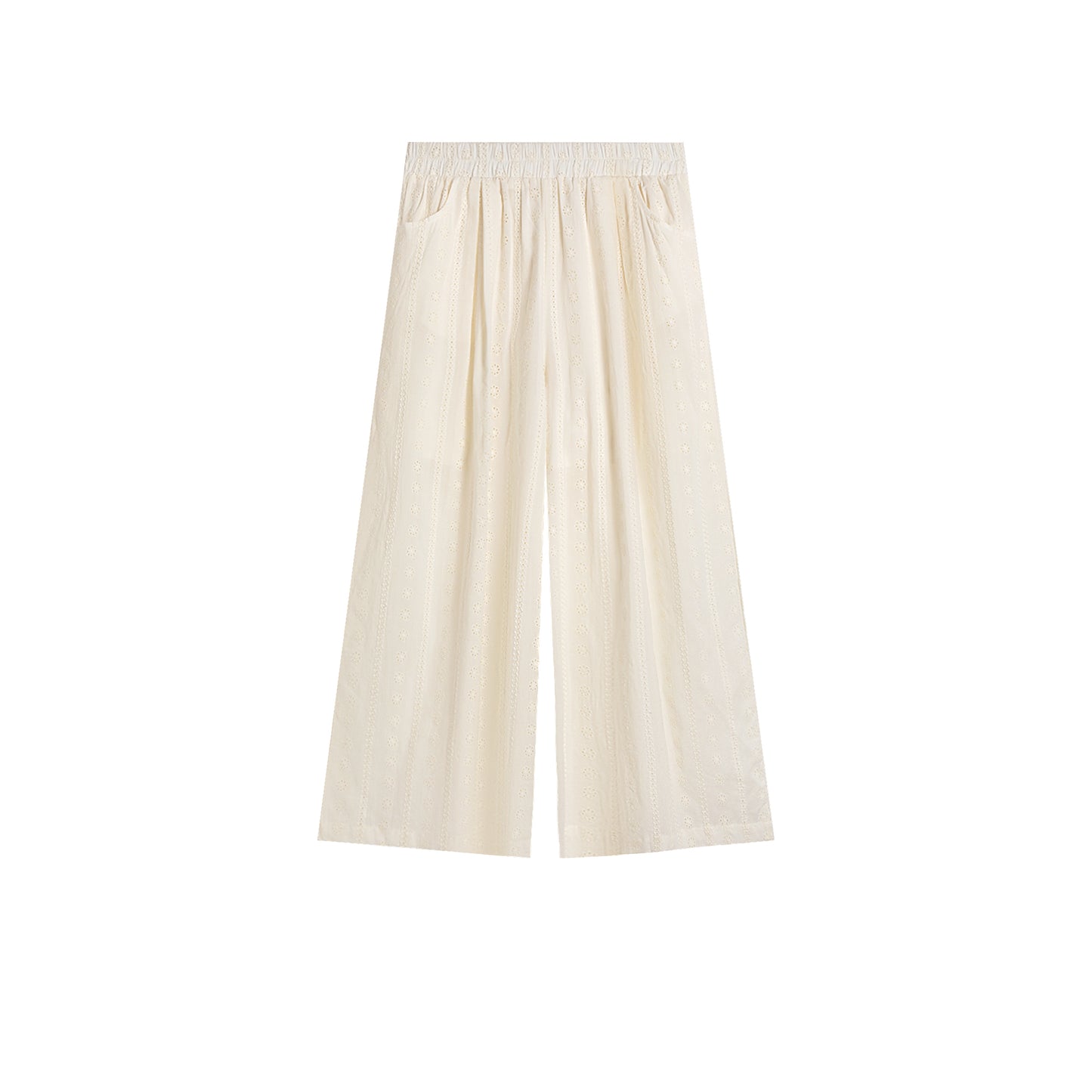 ワイドレッグレディースパンツ