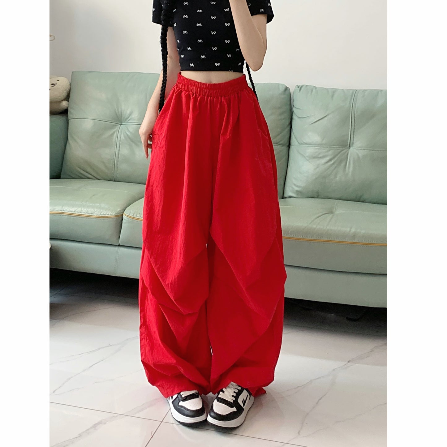 ワイドレッグ速乾カーゴパンツ