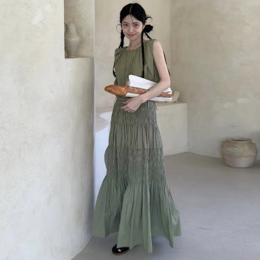 SE4 ストリングトップ+プリーツスカート