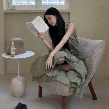 SE4 ストリングトップ+プリーツスカート