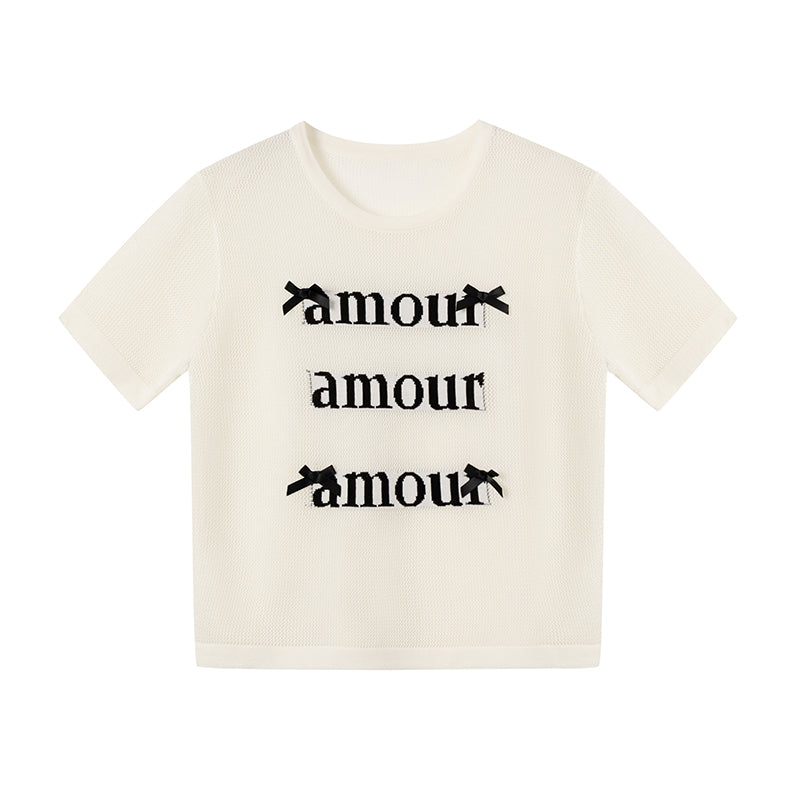 ルーズラウンドネックニット