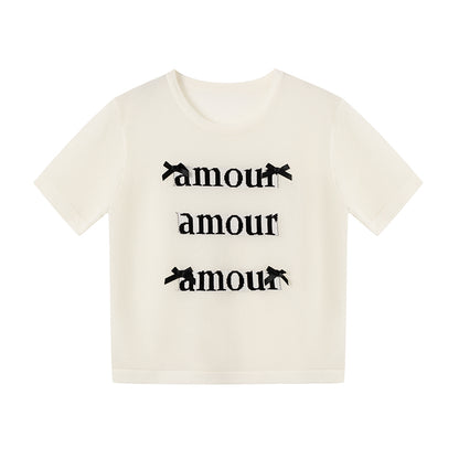 ルーズラウンドネックニット