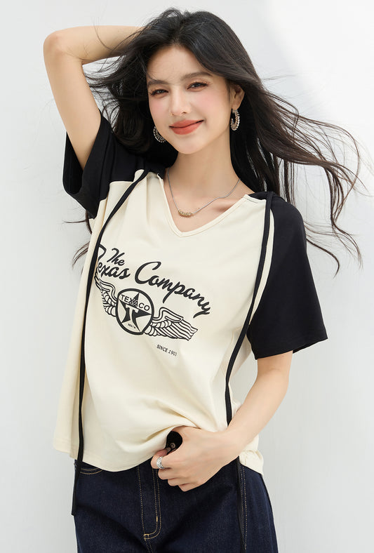 ラウンドネッククールコットンT半袖