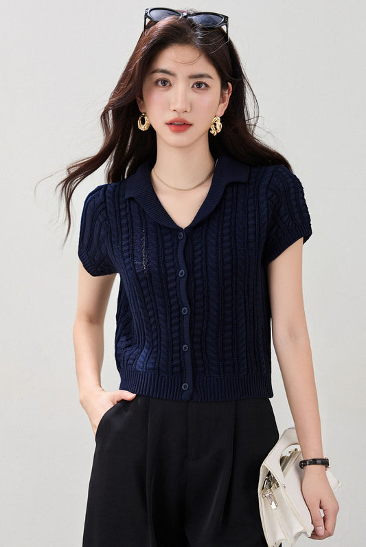 ホローノースリーブトップス