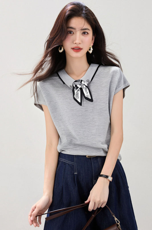 ホローノースリーブトップス