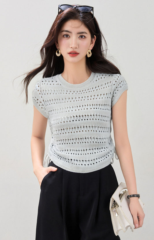 クールニット半袖トップ
