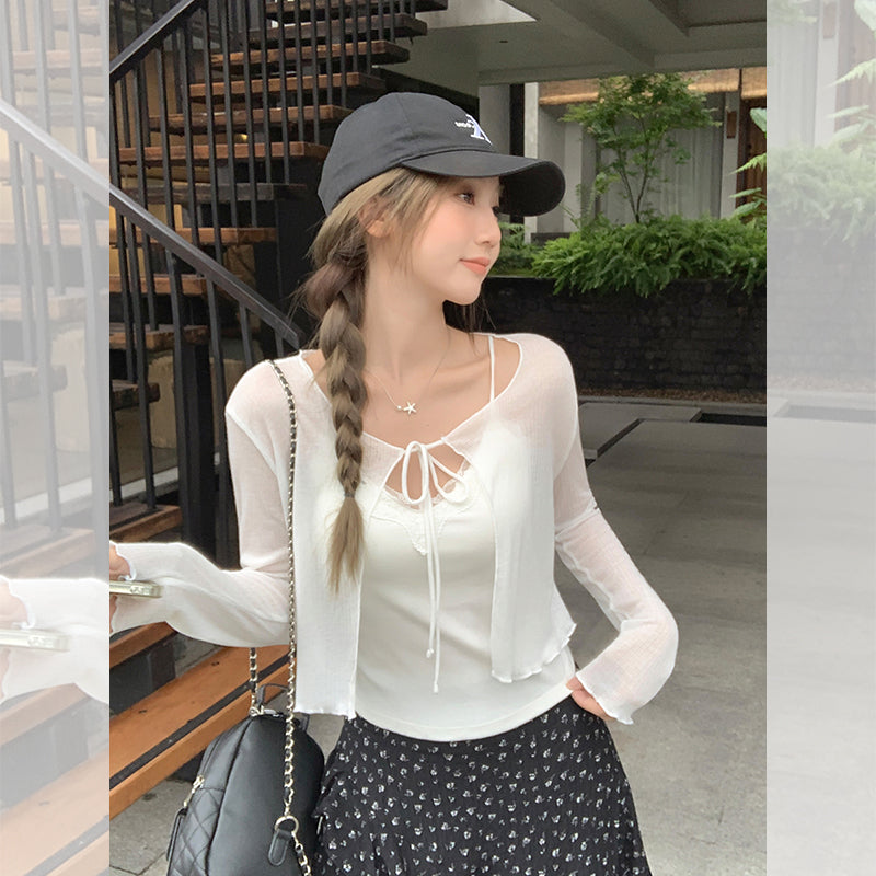 日焼け止めアウターカーディガン