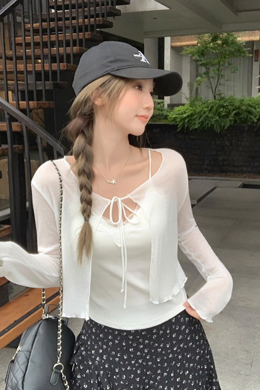 日焼け止めアウターカーディガン