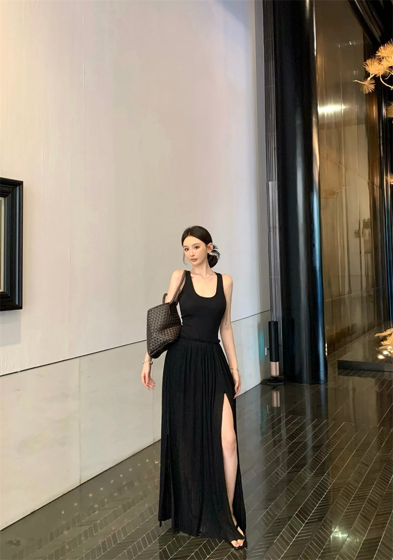 イレギュラーサスペンダードレス