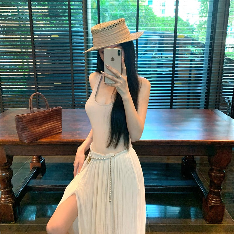 イレギュラーサスペンダードレス