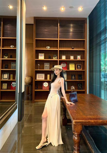 イレギュラーサスペンダードレス