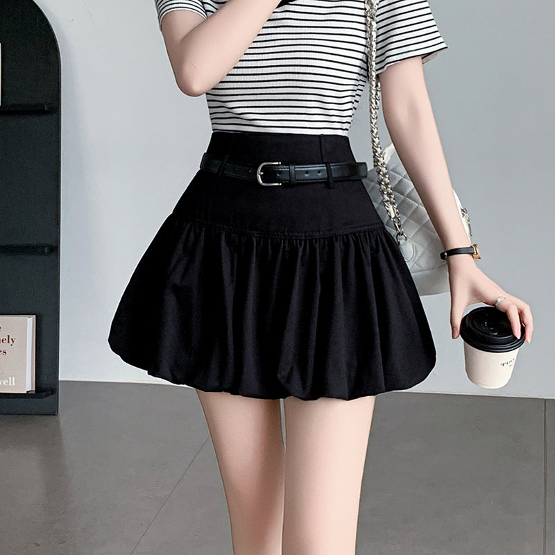 ハイウエスト Aラインスカート