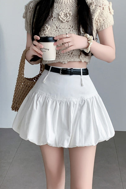 ハイウエスト Aラインスカート