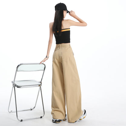 人気カラーワイドレッグパンツ