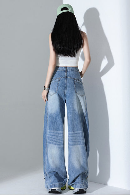 ワイドレッグシザージーンズ