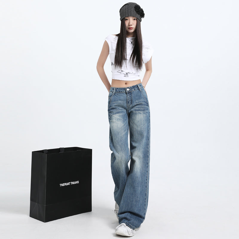 レディストックアメリカンレトロパンツ