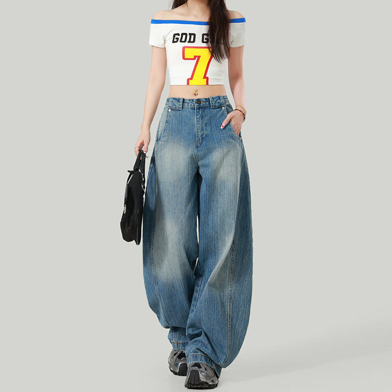 ワイドレッグニューカジュアルパンツ