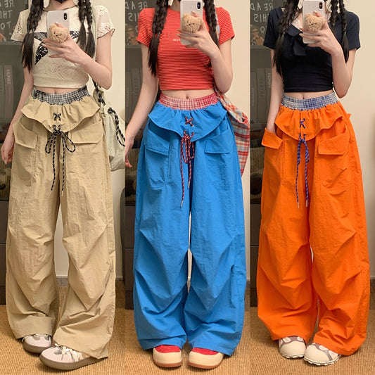 ワイドレッグカジュアルパンツ