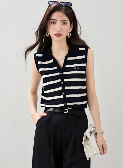 ポロニットベストスリムフィットトップ