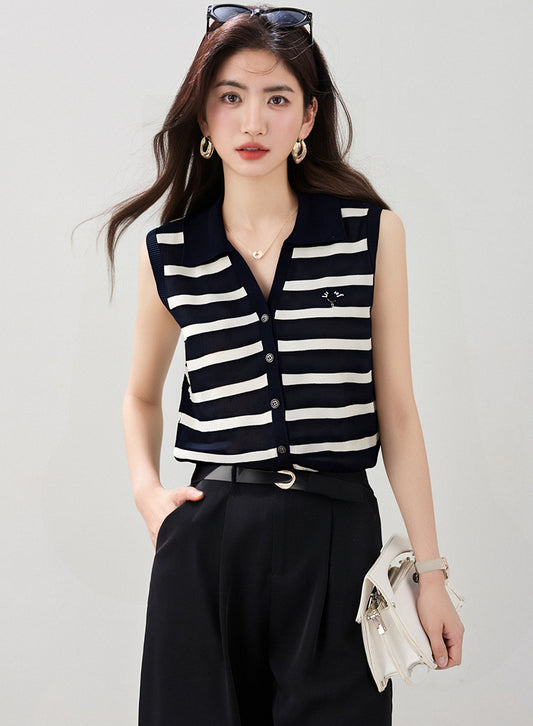 ポロニットベストスリムフィットトップ