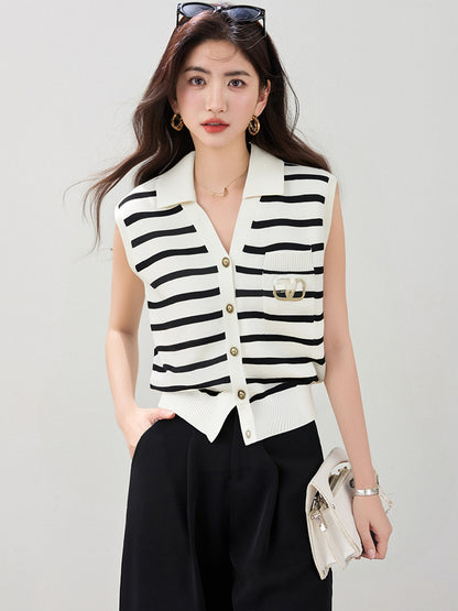 ストライプアイスシルクトップ