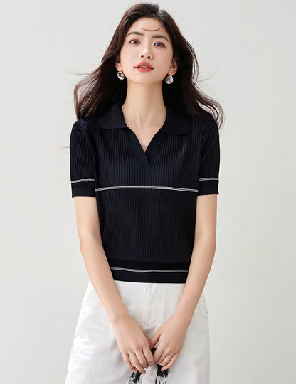 クールニット半袖トップ