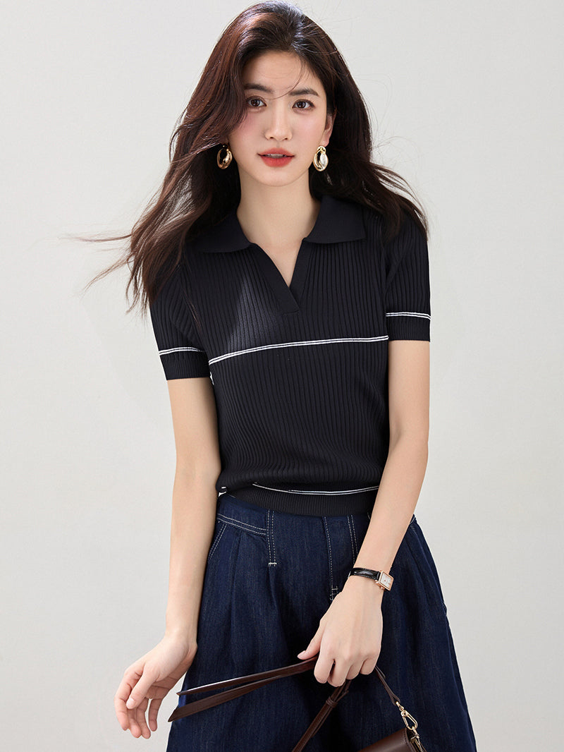 クールニット半袖トップ