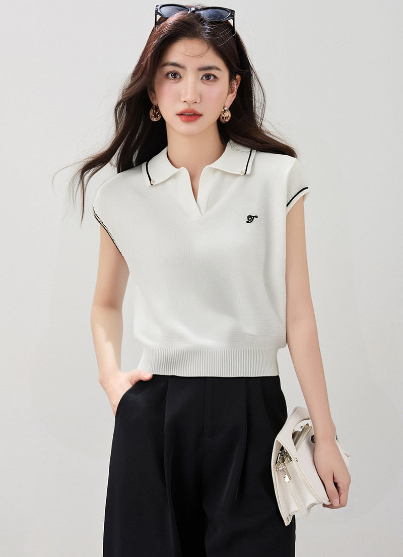 コントラストストライプセーターレディース