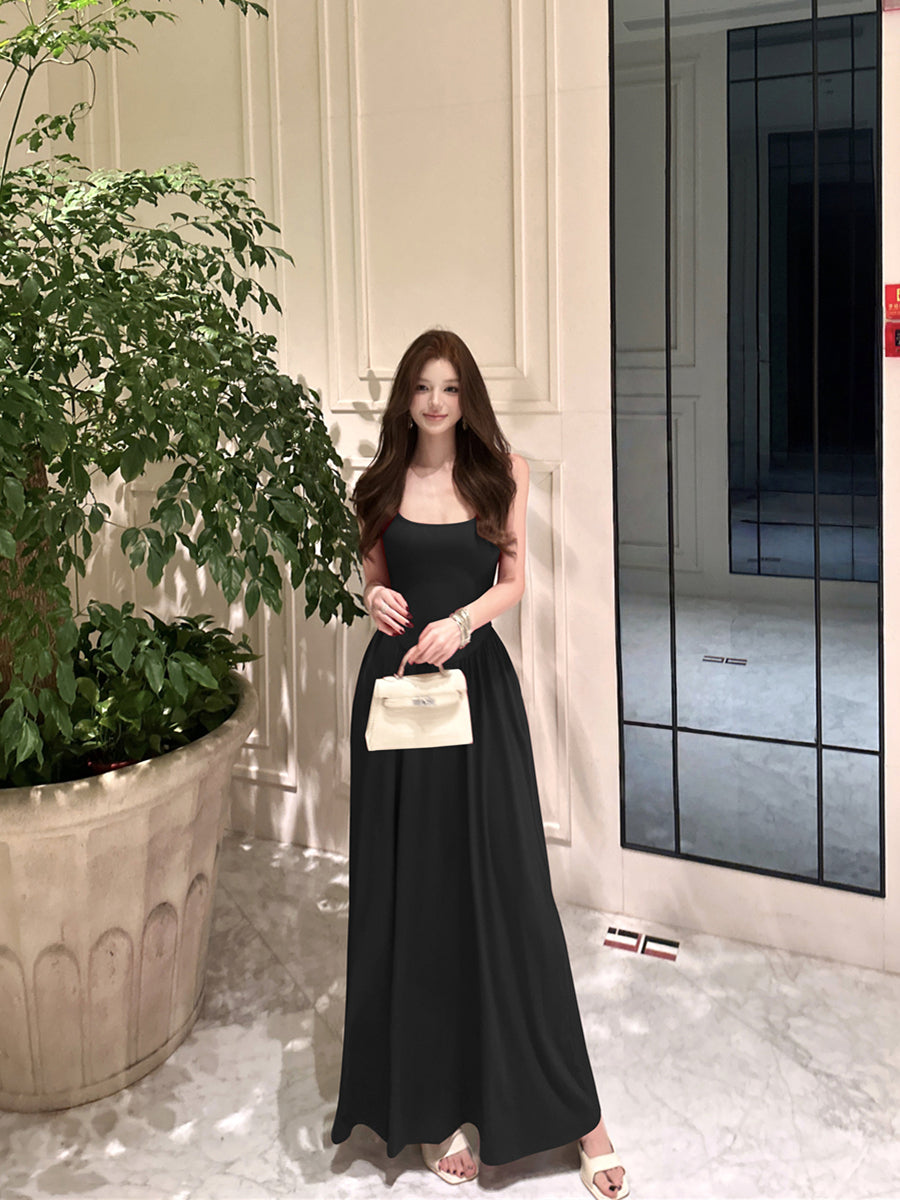 レトロセクシーロングドレス