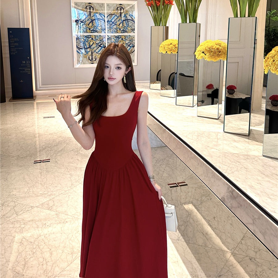 レトロセクシーロングドレス