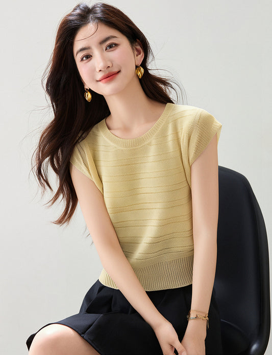 ニットベストスリムトップ