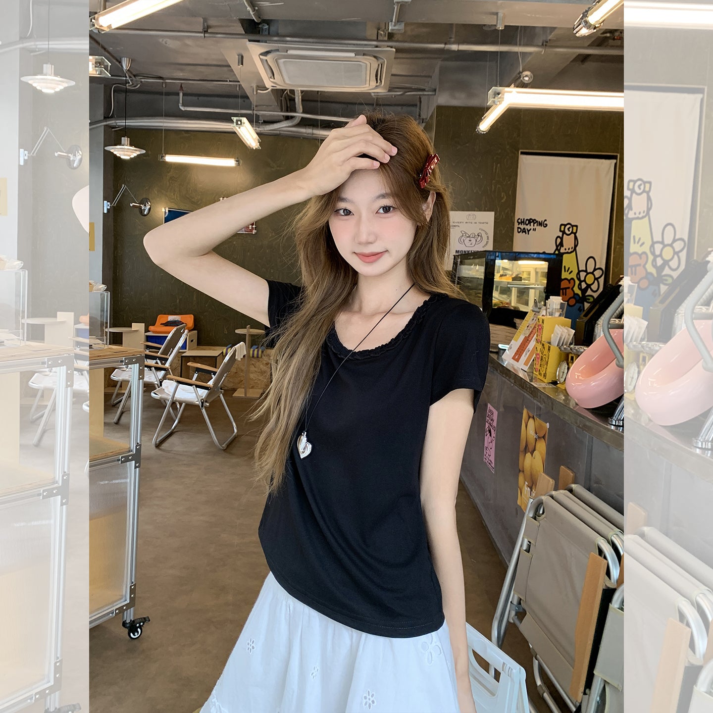 ルーズファッショントップ