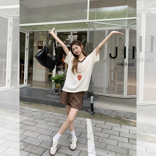 スノーフレーク Vネックトップ