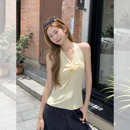 Vネックホルターキャミソール